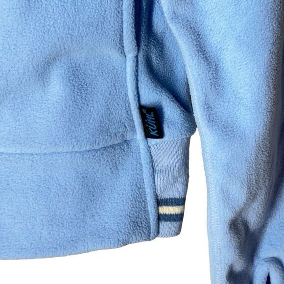 Kühl Microchamois Fleece Zip Jacket in Light Blue Stripe Ribbing S - Picture 8 of 12